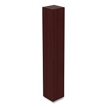 Alera Valencia Series Narrow Profile Bookcase, Six-Shelf, 11.81w x 11.81d x 71.73h, Mahogany