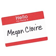 Avery Hello My Name Is Name Badge Labels, 2 1/3 x 3 3/8, White with Red Hello, 100 Labels Per Pa