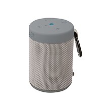 iLive Wireless Bluetooth Speaker, Water Resistant, Gray/Silver (ISBW108LG)