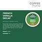 Green Mountain French Vanilla Decaf Coffee, Keurig® K-Cup® Pods, Light Roast, 24/Box (7732)