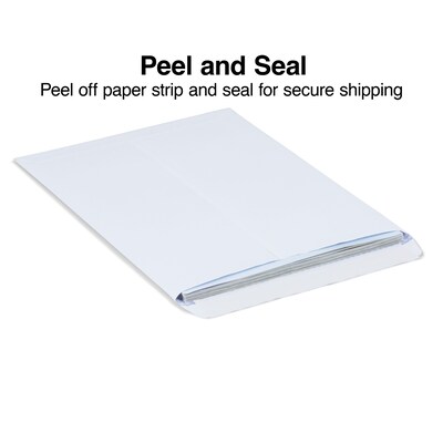 Staples Self Seal Catalog Envelopes, 10L x 13H, White, 100/Box (21571)