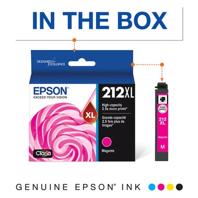 Epson T212XL Magenta High Yield Ink Cartridge (T212XL320-S)