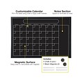Excello Global Products Magnetic Calendar Chalkboard, Black/White, 20 x 30 (EGP-HD-0316)