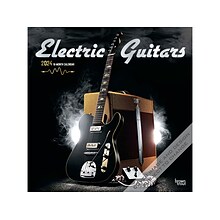 2024 BrownTrout Electric Guitars 12 x 12 Monthly Wall Calendar (9781975470807)