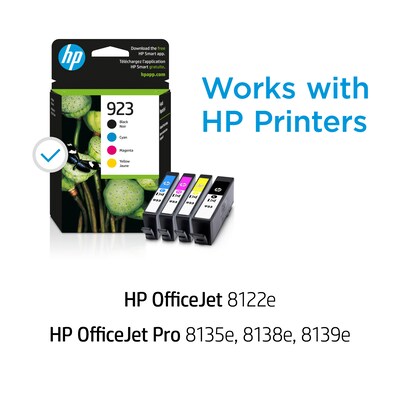 HP 923 Black/Cyan/Magenta/Yellow Standard Yield Ink Cartridges 5 Pack