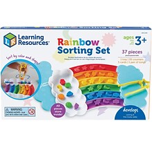Learning Resources Rainbow Sorting Activity Set, Assorted Colors (LER3378)