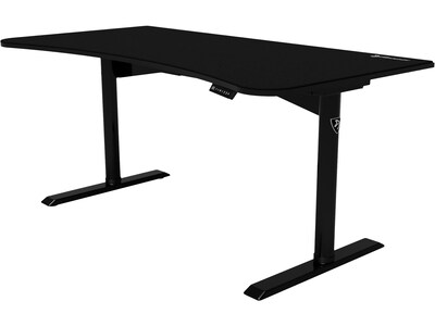 Arozzi Arena Moto 63W Curved 29-46H Adjustable Standing Gaming Desk, Black (AZ-ARENA-MOTO)