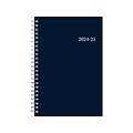 2024-2025 Blue Sky Collegiate Navy 5 x 8 Academic Weekly & Monthly Planner, Plastic Cover, Navy (1