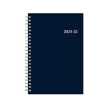 2024-2025 Blue Sky Collegiate Navy 5 x 8 Academic Weekly & Monthly Planner, Plastic Cover, Navy (1