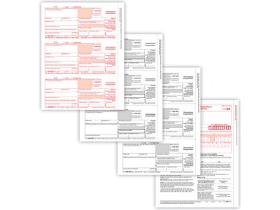 ComplyRight® 1099-NEC 3-Part Tax Form Set, 3-Up, Copy A, B, C, Pack of 100