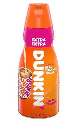 Dunkin Extra Extra Coffee Creamer, 32 Oz, 2PK