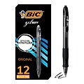 BIC Gel-ocity Original Retractable Gel Pen, Medium Point, 0.7 mm, Black Ink, 12/PK (RLC11-BLK)