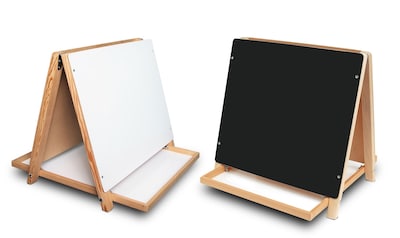 Crestline Dry-Erase Mobile Whiteboard Table Top Easel, 18.5 x 18 (FLP17405)
