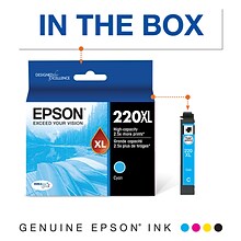 Epson T220XL Cyan High Yield Ink Cartridge   (T220SL220-S)