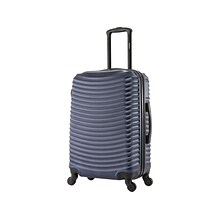 DUKAP ADLY Polycarbonate/ABS Medium Suitcase, Navy Blue (DKADL00M-BLU)