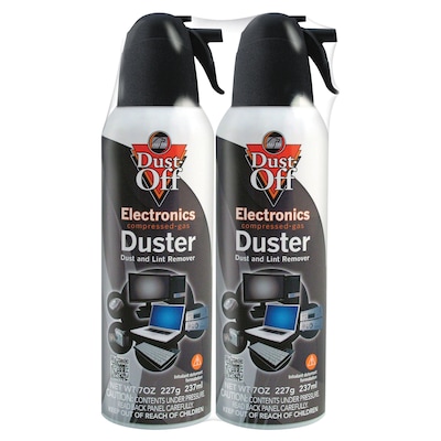 Falcon Dust-Off Air Dusters, 7oz., 2/Pack (DPSM2)