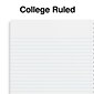 Staples Premium 1-Subject Notebook, 5.875" x 9", College Ruled, 100 Sheets, Brown (TR52120)
