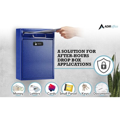 AdirOffice Drop Box, Blue (631-04-BLU-KC-PKG)