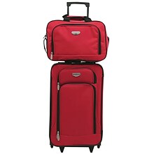 Travelers Club 3 pc.Set Red Luggage