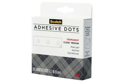 Scotch Medium Mounting Adhesive Dots, 300-Pack (010-300M)