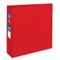 Avery Heavy Duty 3" 3-Ring Non-View Binders, D-Ring, Red (79583)