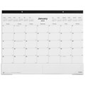 2024 Staples 22 x 17 Desk Pad Calendar, Unlined, Black/White (ST58448-24)