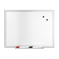 TRU RED™ Magnetic Steel Dry Erase Board, Satin Frame, 2 x 1.5 (TR61168)