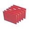 Quill Brand® Hanging File Folders, 1/5-Cut, Letter Size, Red, 25/Box (7387QRD)