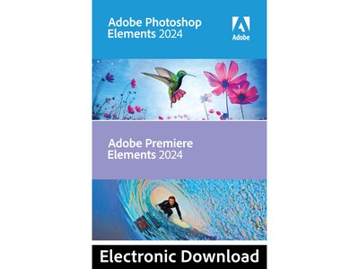 Adobe Photoshop Elements 2024 & Premiere Elements 2024 for Windows, 1 User [Download]