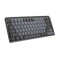 Logitech MX Mechanical Mini Illuminated Wireless Ergonomic Keyboard, Gray/Black (920-010550)