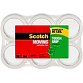 Scotch Tough Grip Packing Tape, 1.88 x 43.7 yds., Clear, 6/Pack (3500-40-6)