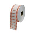 CONTROLTEK $10 Quarter Coin Wrapper for Coin Wrapping Machines, Kraft/Orange, 8 Rolls/Carton (575037