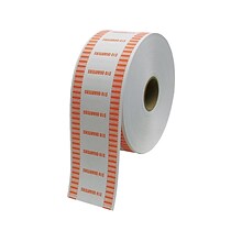 CONTROLTEK $10 Quarter Coin Wrapper for Coin Wrapping Machines, Kraft/Orange, 8 Rolls/Carton (575037