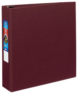 Avery Heavy Duty 2 3-Ring Non-View Binders, One Touch EZD Ring, Maroon (79-362)