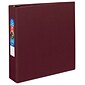 Avery Heavy Duty 2" 3-Ring Non-View Binders, One Touch EZD Ring, Maroon (79-362)