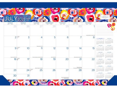 2023-2024 Plato House of Turnowsky 14 x 10 Academic & Calendar Monthly Desk Pad Calendar (97819754
