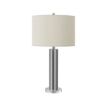 Monarch Specialties Inc. Table Lamp, Nickel/Ivory (I 9657)