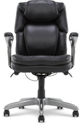Serta AIR Bonded Leather Executive Chair, Black (CHR200100)