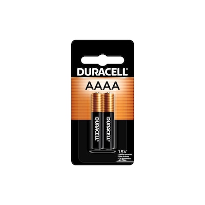 Duracell AAAA Alkaline Battery, 2/Pack (DURMX2500B2PK)