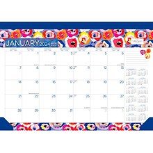 2023-2024 Plato House of Turnowsky Abstract Allure 15.5 x 11 Academic & Calendar Monthly Desk Pad