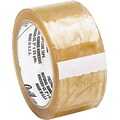 Quill Brand® Medium-Duty Natural Rubber Packing Tape; 2.3 Mil, 2 x 110 yds., Clear, 6/Pack, (C600)