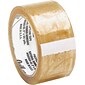 Quill Brand® Medium-Duty Natural Rubber Packing Tape, 3" x 55 yds, Clear, 6/Pack (A574/90506CL)