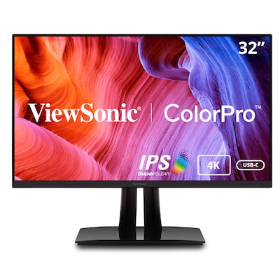 ViewSonic ColorPro 32 4K Ultra HD 60 Hz LED Monitor, Black (VP3256-4K)