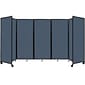Versare The Room Divider 360 Freestanding Folding Portable Partition, 82"H x 168"W, Ocean Fabric (1182515)