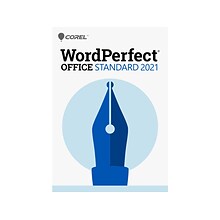 Corel WordPerfect Office Standard 2021 Upgrade for 1 User, Windows, Download ( ESDWP2021STDEFUG)