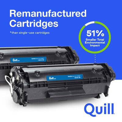 Quill Brand® Remanufactured Black Standard Yield MICR Toner Cartridge Replacement for HP 82A (C4182X) (Lifetime Warranty)