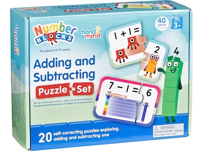hand2mind Numberblocks Adding and Subtracting Puzzle Set (95402)