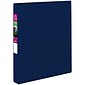 Avery 1" 3-Ring Non-View Binders, Slant Ring, Blue (27251)