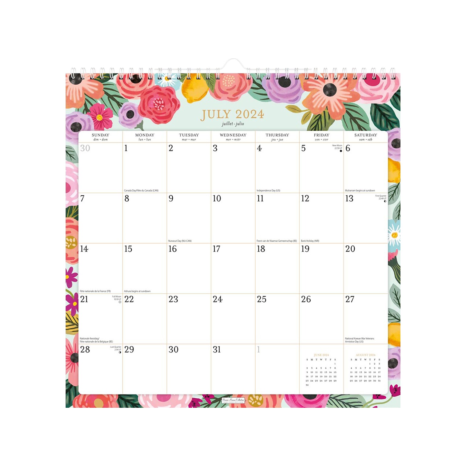2024-2025 Plato Bonnie Marcus OFFICIAL 12 x 12 Academic & Calendar Monthly Desk or Wall Calendar (9781975480370)