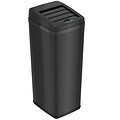 iTouchless Stainless Steel Sliding Lid Sensor Trash Can with AbsorbX Odor Control System, 14 Gal., B